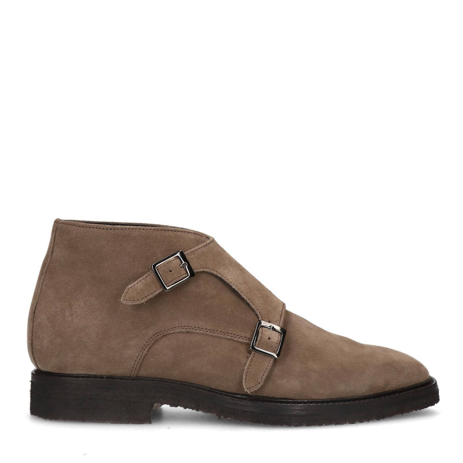 Manfield suede enkelboots beige | wehkamp