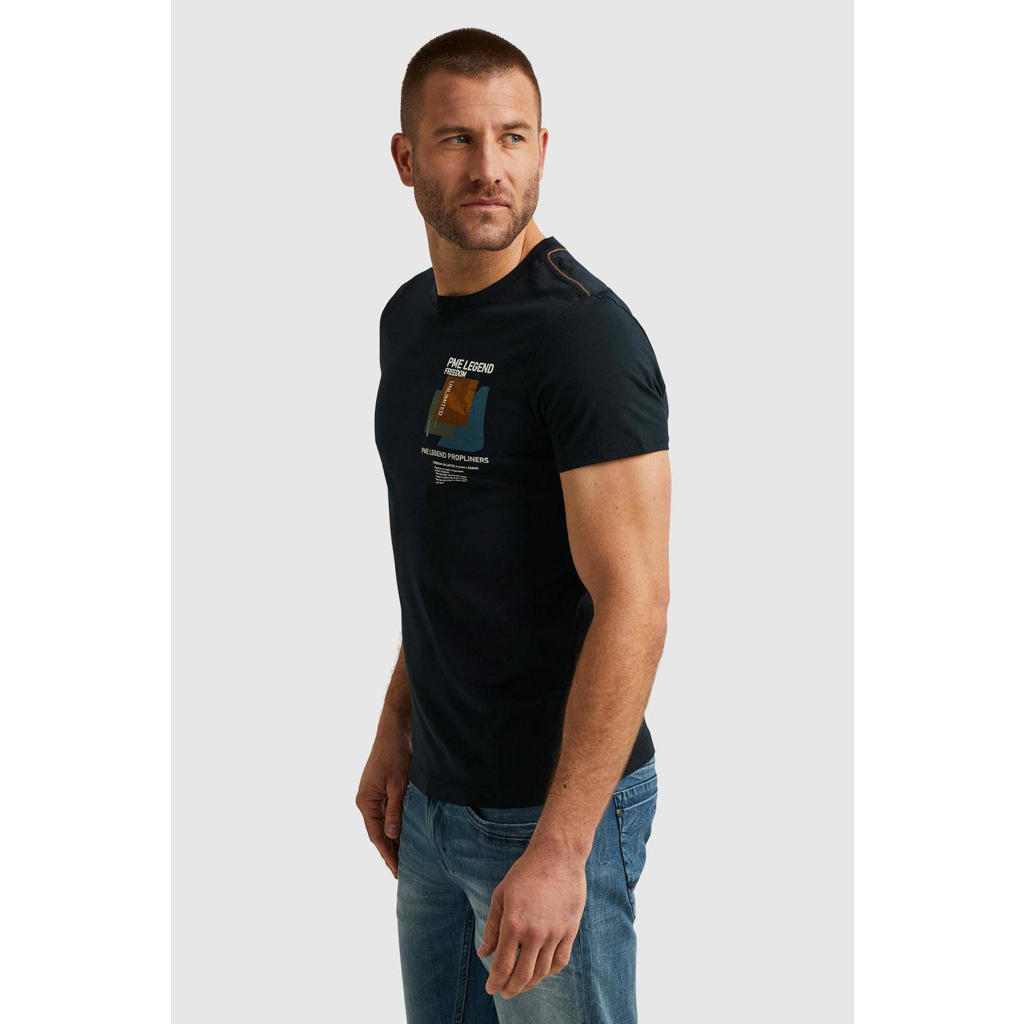 Men Dark Blue Legend Regular Fit T-Shirt