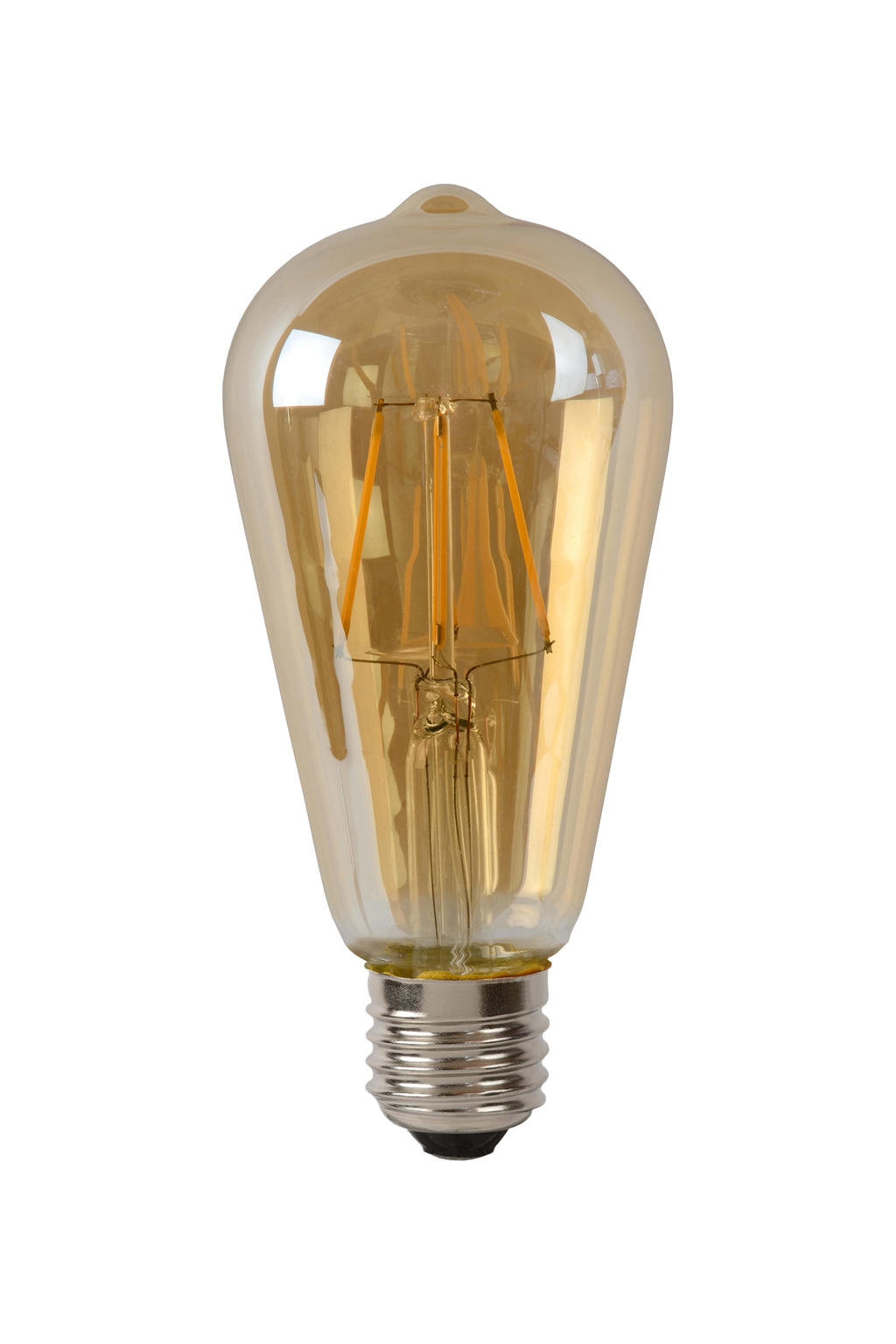 Lucide ST64 - Filament lamp - Ø 6,4 cm - LED Dimb. - E27 - 1x5W 2700K - Amber