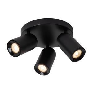 PUNCH - Plafondspot - Ø 21 cm - 3xGU10 - Zwart 