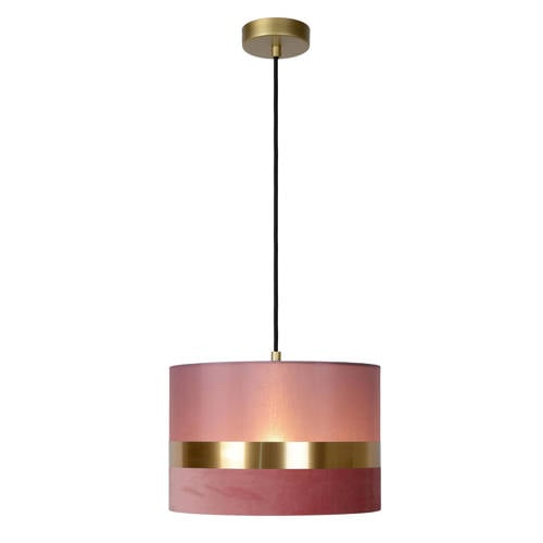 Lucide EXTRAVAGANZA TUSSE - Hanglamp - 1xE27 - Roze afbeelding