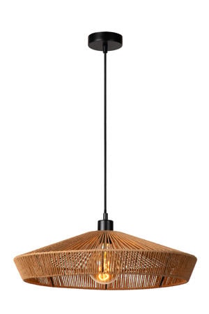 YUNKAI - Hanglamp - Ø 50 cm - 1xE27 - Licht hout