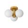 Lucide TRUDY - Plafonnière Badkamer - Ø28 cm - 3xG9 - IP44 - Mat Goud / Messing