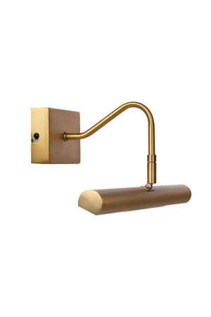 VINZ - Schilderijverlichting - 2xG9 - Mat Goud / Messing