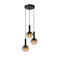 Lucide MARIUS - Hanglamp - Ø 48,5 cm - 3xE27 - Zwart