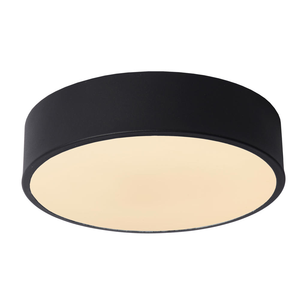 Lucide UNAR - Plafonnière - Ø 20 cm - LED Dimb. - 1x12W 2700K - 3 StepDim - Zwa