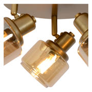 thumbnail: Lucide BJORN - Plafondspot - Ø 38 cm - 3xE14 - Mat Goud / Messing
