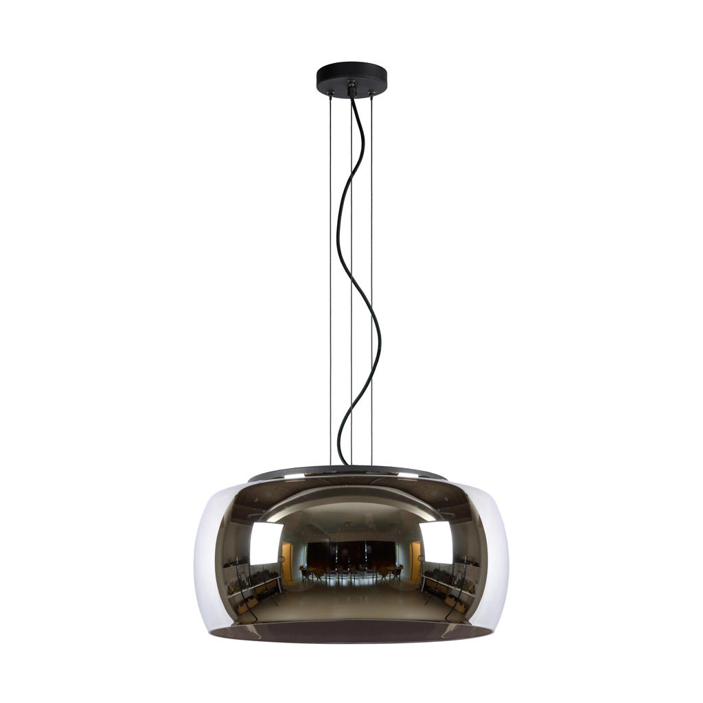 Lucide OLIVIA - Hanglamp - Ø50 cm - 3xE27 - Fumé