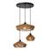 Lucide YUNKAI - Hanglamp - Ø 60 cm - 3xE27 - Licht hout