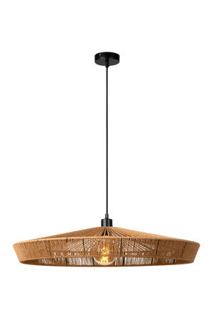 YUNKAI - Hanglamp - Ø 70 cm - 1xE27 - Licht hout