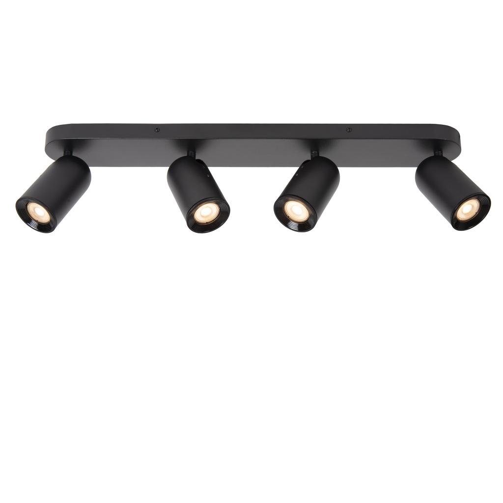 Lucide PUNCH - Plafondspot - 4xGU10 - Zwart
