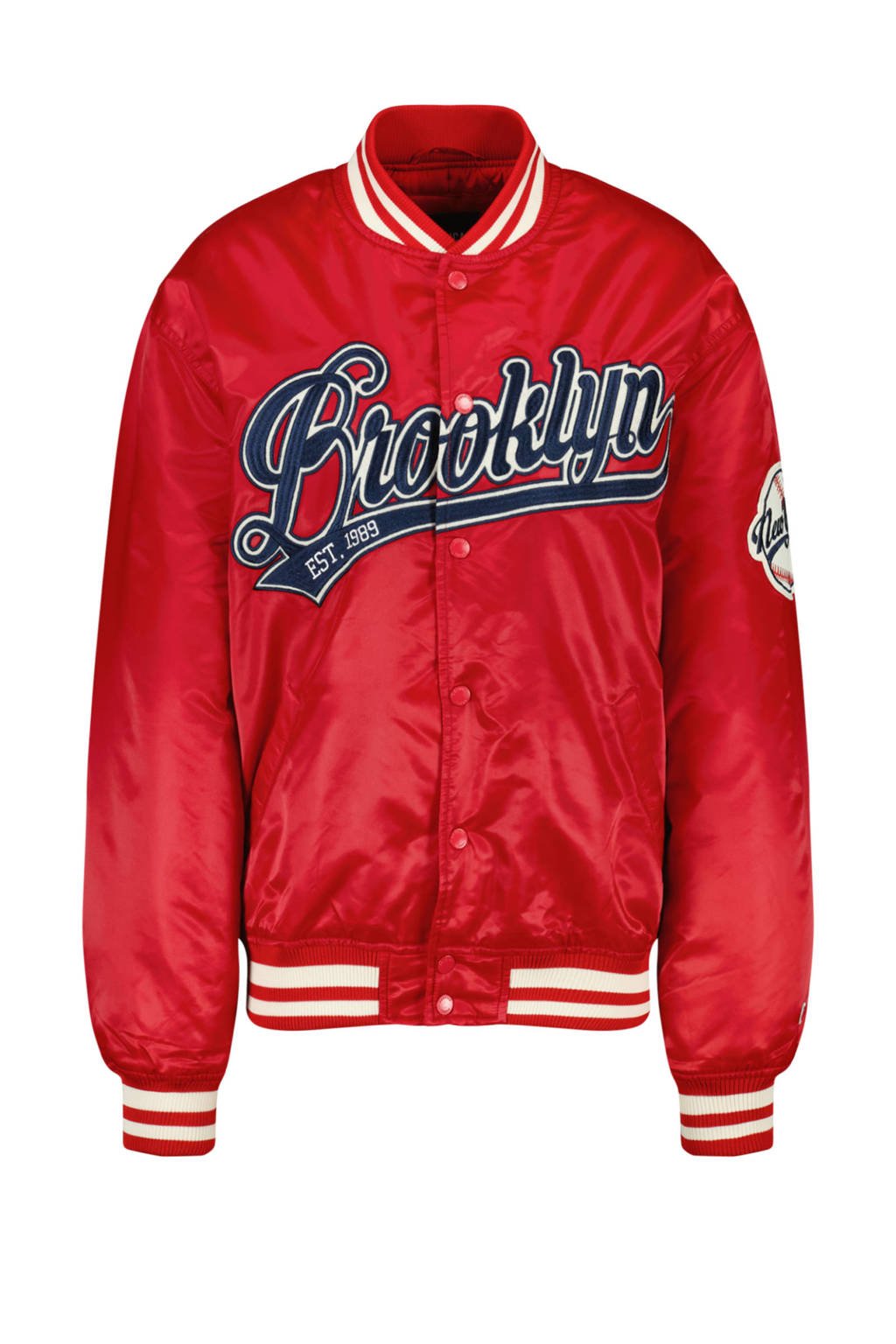 Vier wenselijk Feodaal America Today baseball jacket met tekst rood | wehkamp