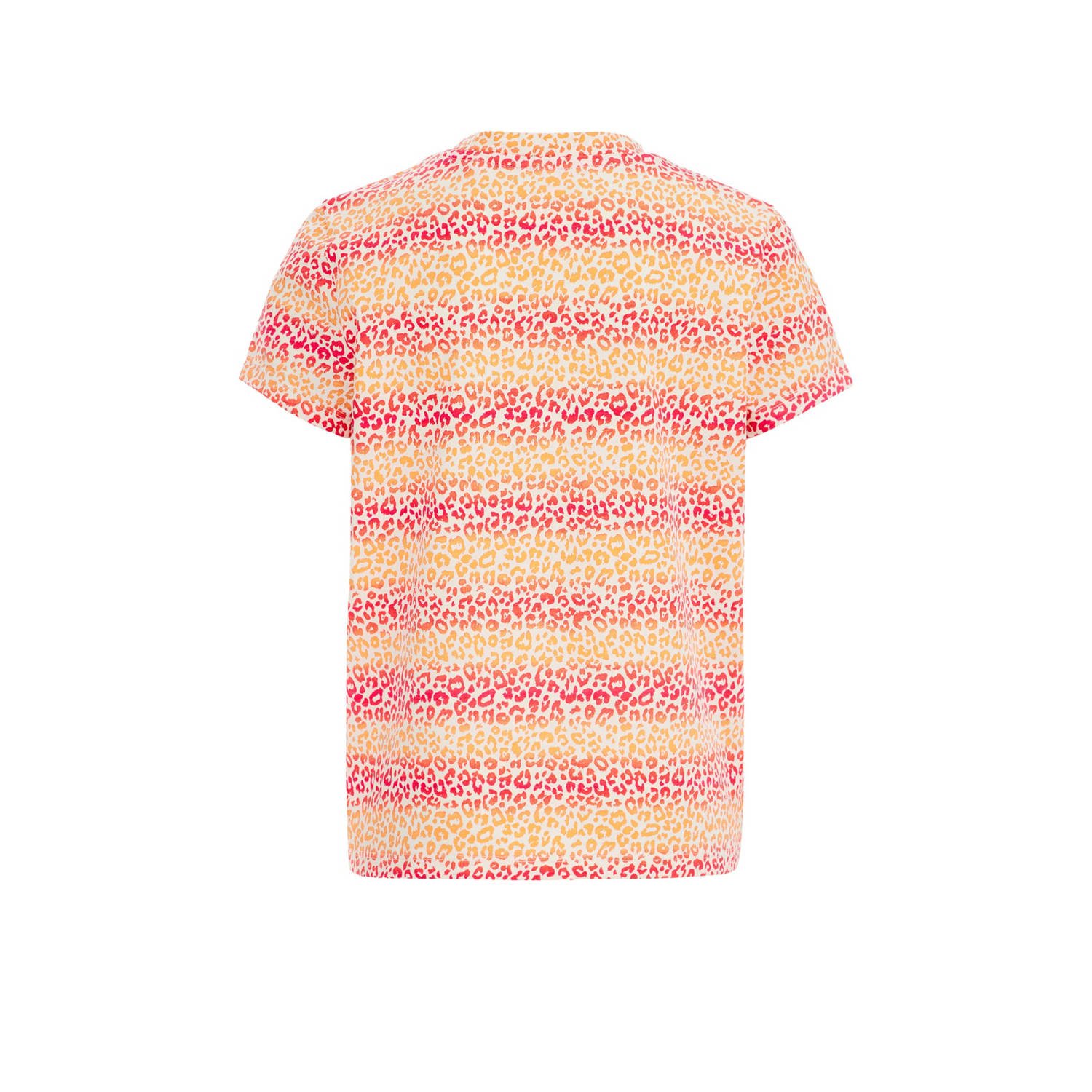 WE Fashion gestreept T-shirt oranje rood