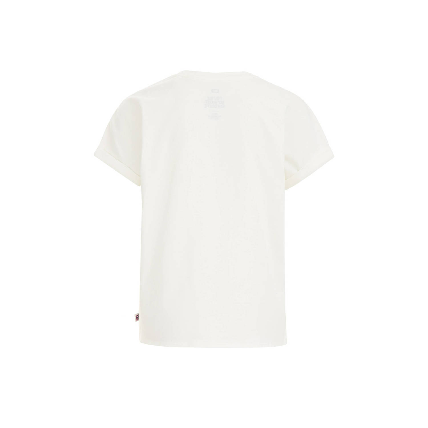 WE Fashion T-shirt met tekst wit