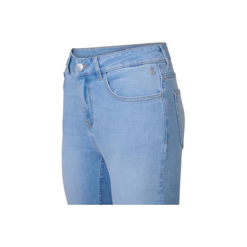 Miss Etam high waist slim fit jeans Jackie lengte 28 inch light blue