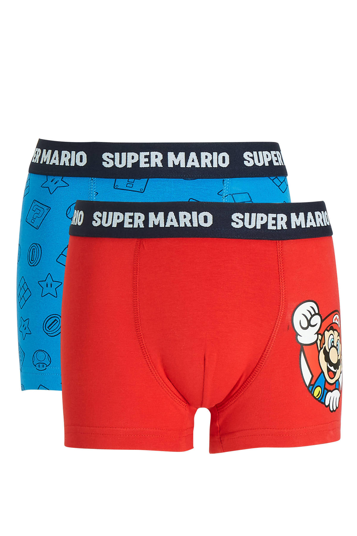 C&A Super Mario boxershort - 2 rood/blauw wehkamp