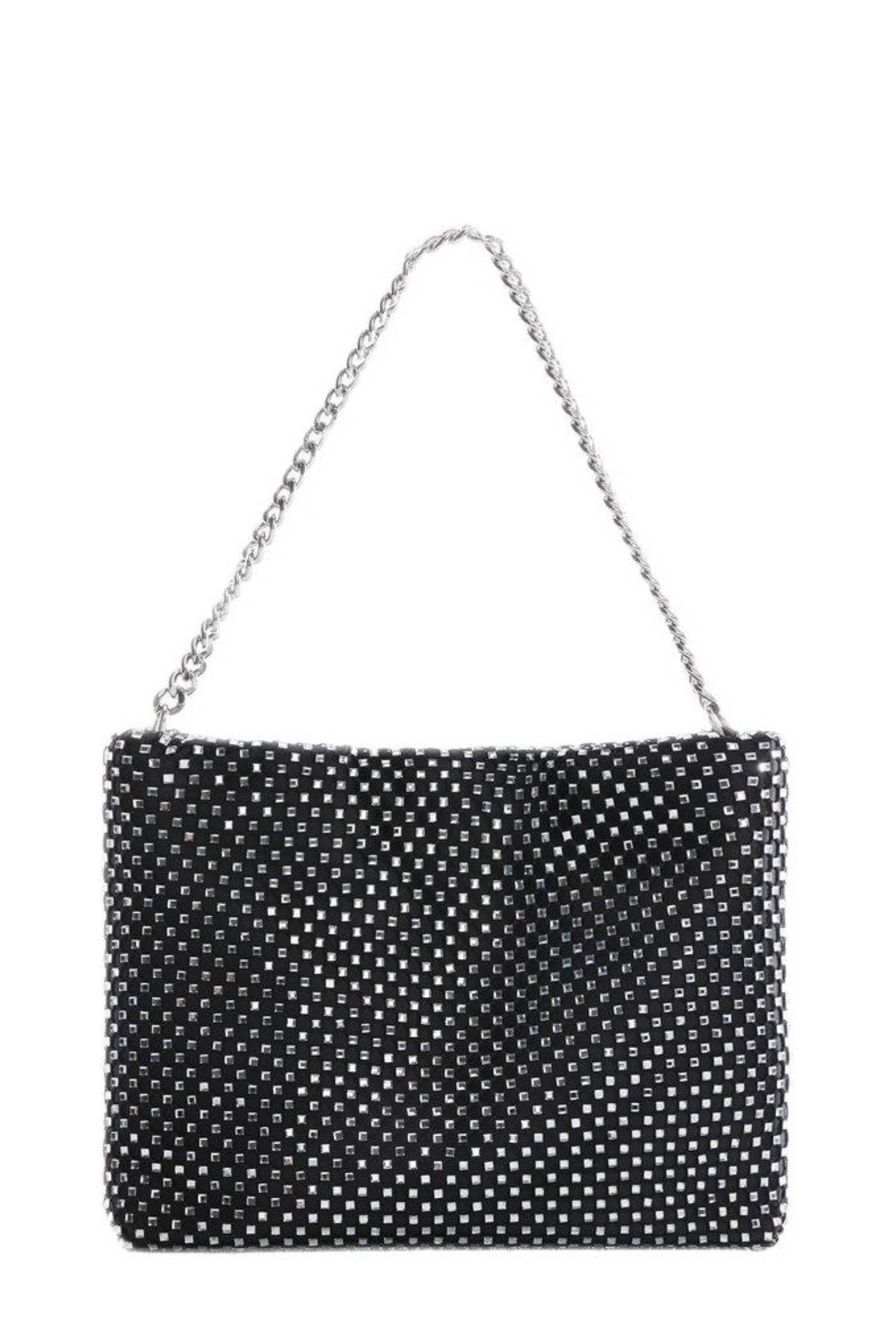 Kurt Geiger leren crossbody tas Shoreditch met strass zwart | wehkamp