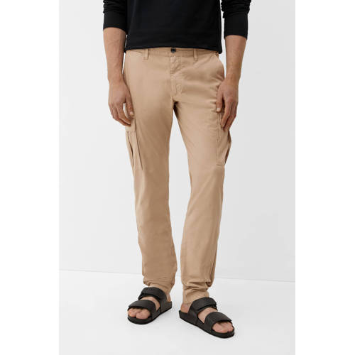 S.Oliver regular fit cargo broek camel