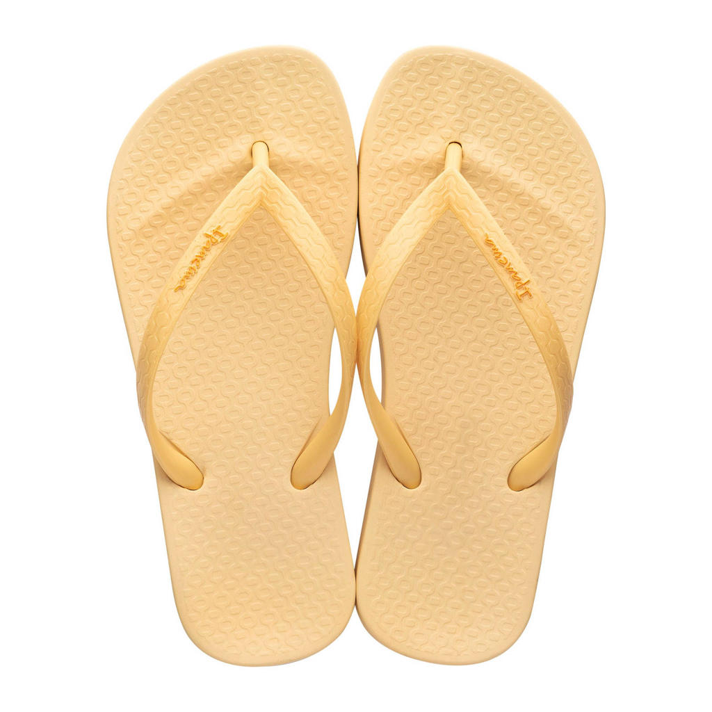 Gele jongens en meisjes Ipanema Anatomic Tan teenslippers van duurzaam gerecycled materiaal