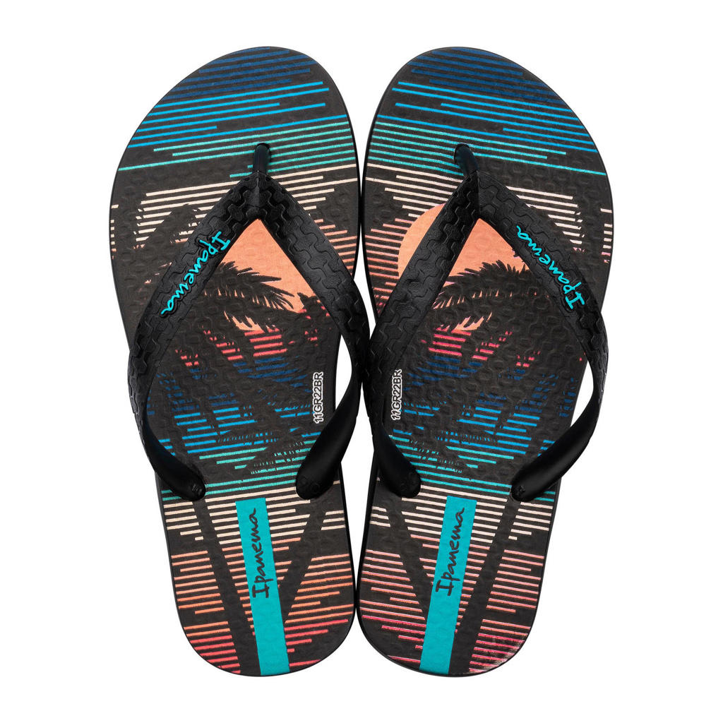 Zwarte meisjes Ipanema Temas teenslippers van rubber