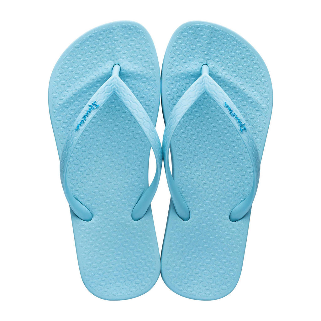Lichtblauwe jongens en meisjes Ipanema Anatomic Tan teenslippers van duurzaam gerecycled materiaal