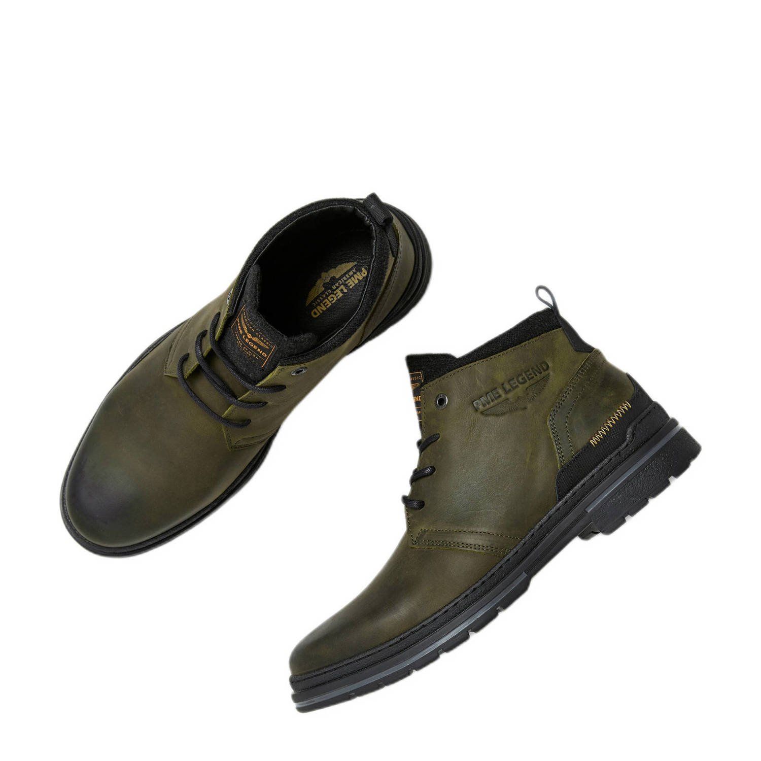 PME Legend leren veterboots grijsgroen