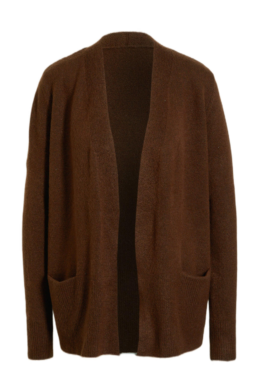 Imagine korte gebreid vest bruin wehkamp