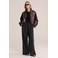 WE Fashion ribgebreide haltertop - zwart