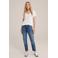 WE Fashion top met visgraat wit