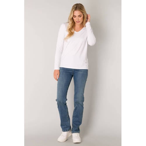 Base Level basic longsleeve Yare wit afbeelding