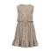 NAME IT KIDS jurk NKFVINAYA SPENCER FFFF van polyester zand