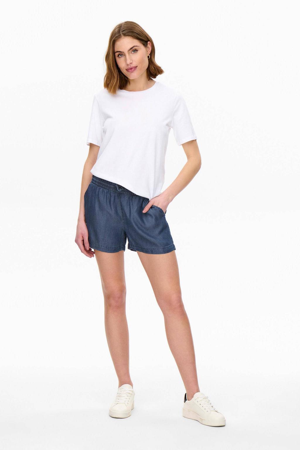 ONLY loose fit short ONLPEMA donkerblauw