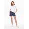 ONLY loose fit short ONLPEMA donkerblauw
