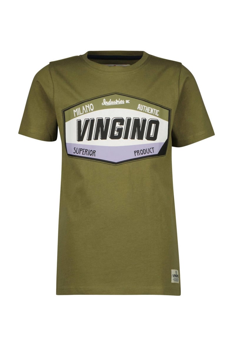 Vingino T shirt HESDY Met Logo Kakigroen Wehkamp vingino-t-shirt-hesdy-met-logo-kakigroen-wehkamp