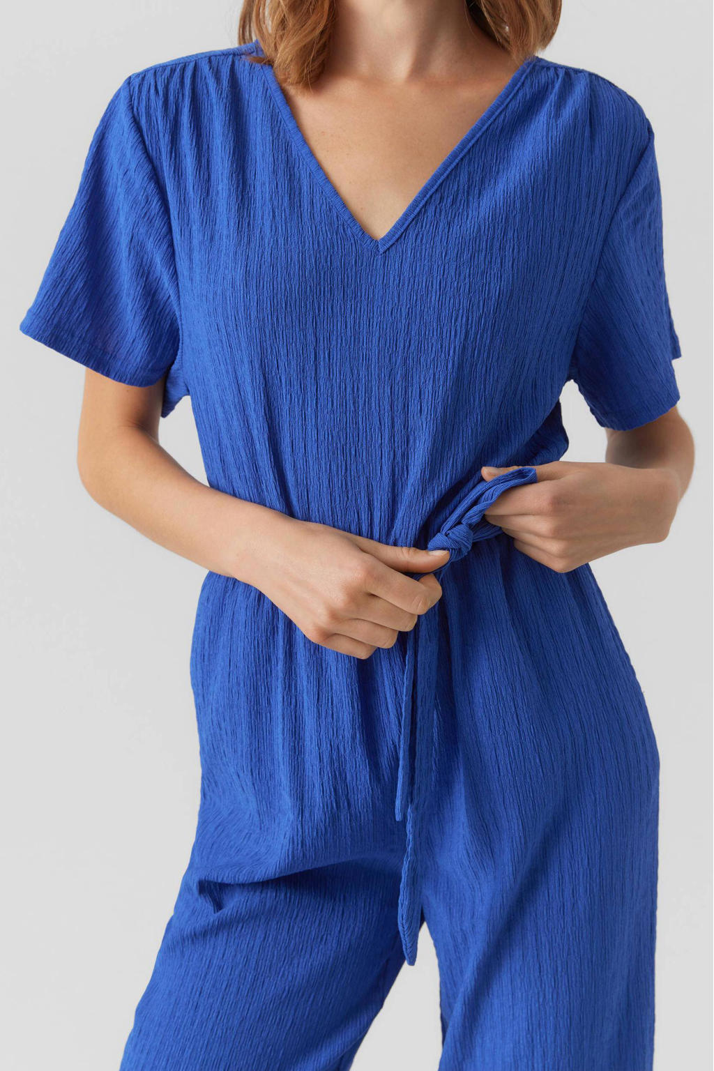 VERO MODA jumpsuit VMJONI blauw wehkamp