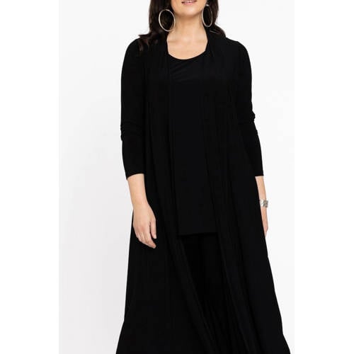 YOEK vest DOLCE van travelstof zwart afbeelding