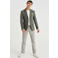 WE Fashion geruit slim fit colbert dark sea green