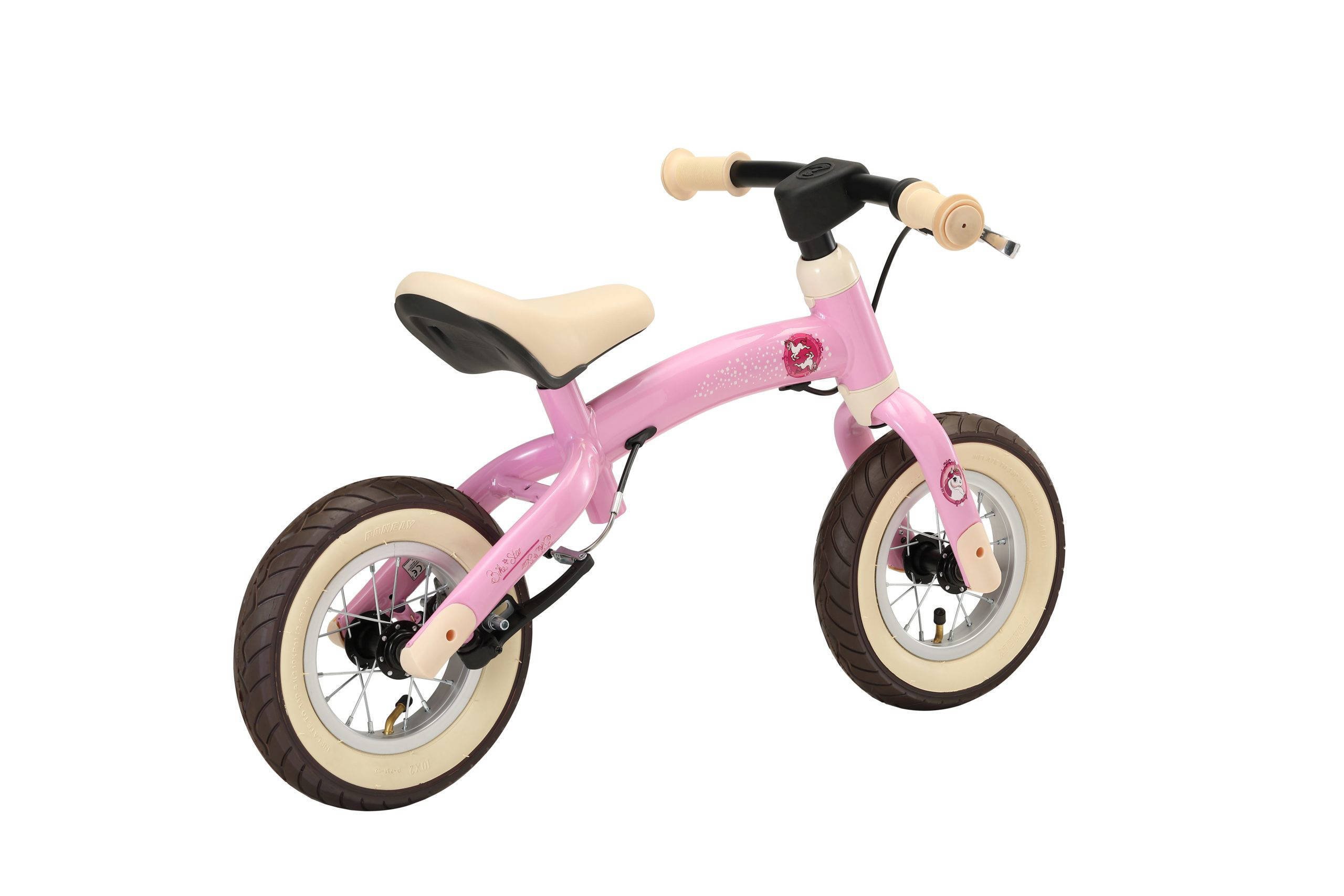 BikeStar Sport, 2 In 1 Meegroei Loopfiets, 10 Inch, Roze/eenhoorn | Wehkamp