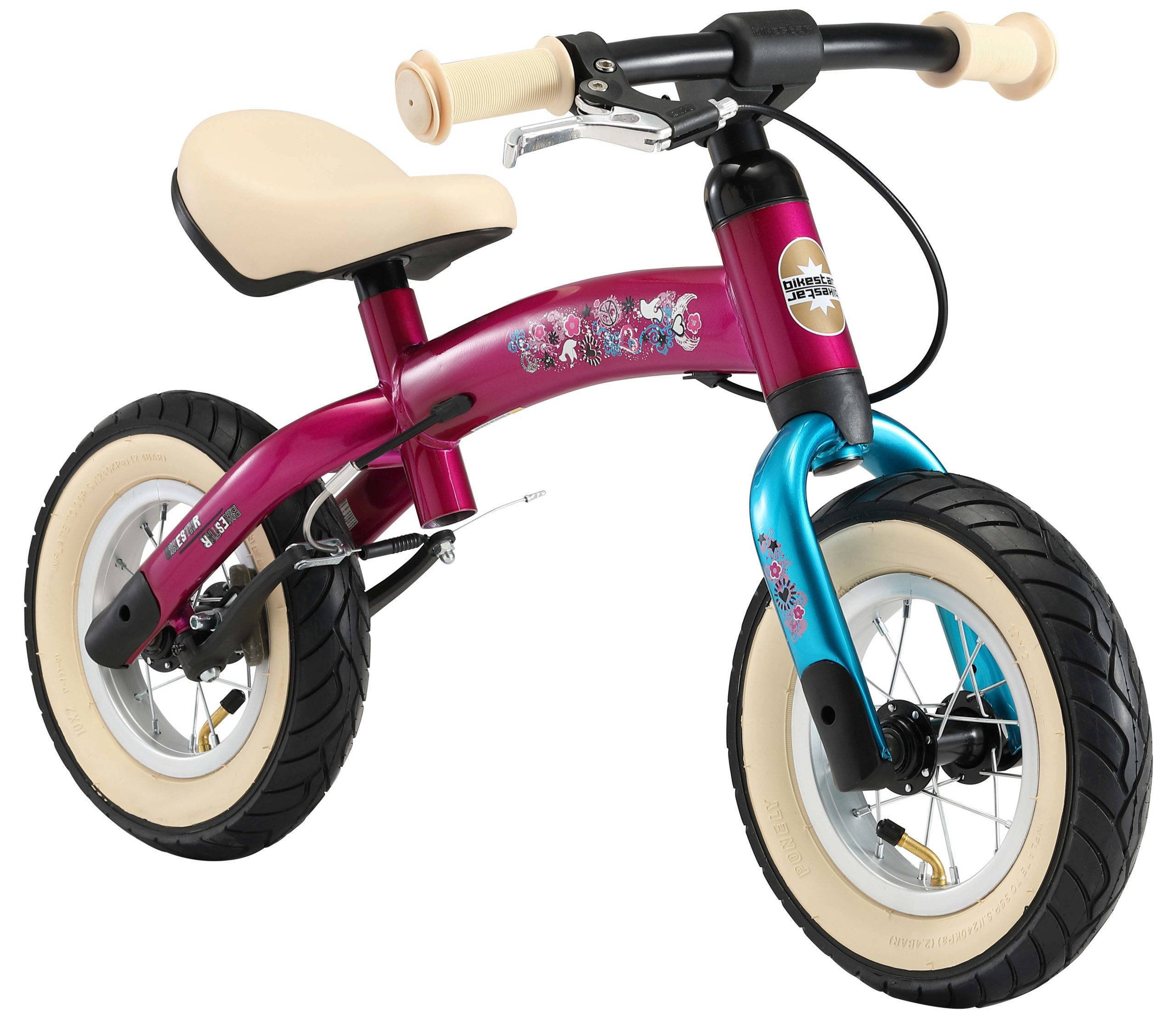 BikeStar Sport, 2 In 1 Meegroei Loopfiets, 10 Inch, Paars/turquoise ...