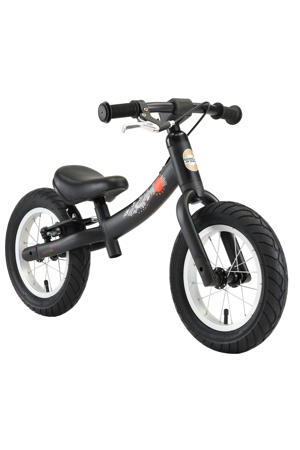 Sport, meegroei loopfiets, 12 inch, zwart