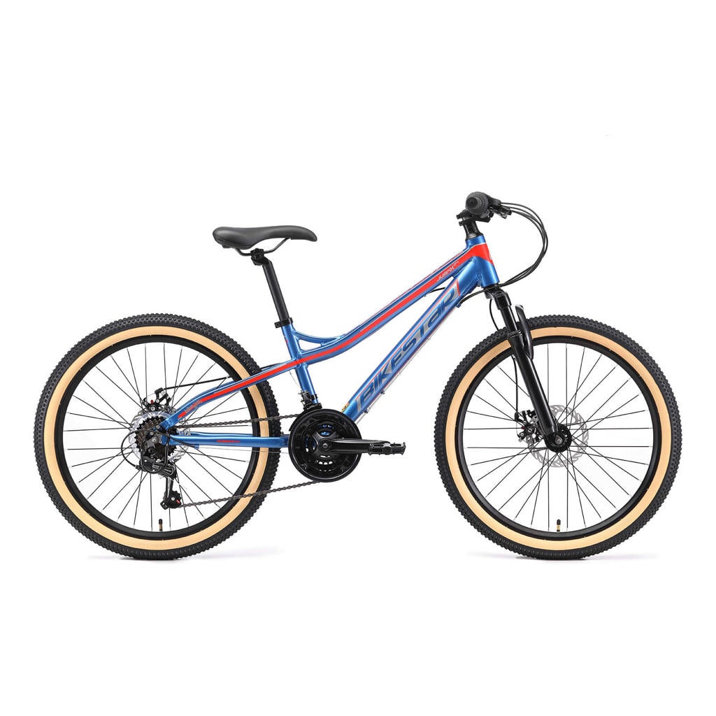 BikeStar MTB kinderfiets 24 inch blauw