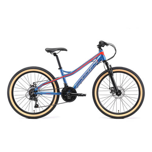 BikeStar MTB kinderfiets 24 inch blauw afbeelding