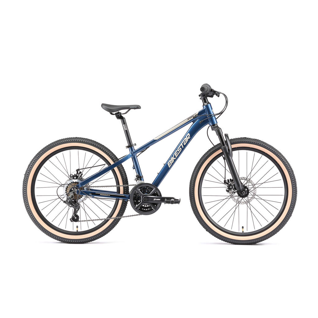 BikeStar MTB Sport kinderfiets 24 inch blauw