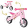 BikeStar mini loopfiets 2 in 1, hout, roze