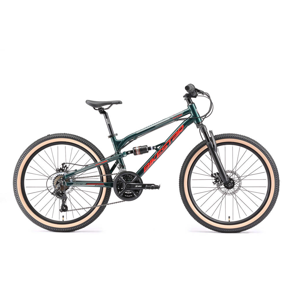 BikeStar MTB Fully kinderfiets 24 inch blauw