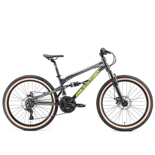BikeStar MTB Fully kinderfiets 24 inch zwart afbeelding