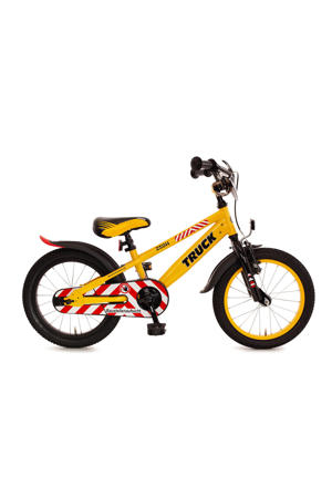 Truck kinderfiets 16 inch geel 