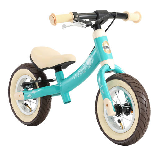BikeStar Sport, 2 in 1 meegroei loopfiets, 10 inch, turquoise/vogels afbeelding
