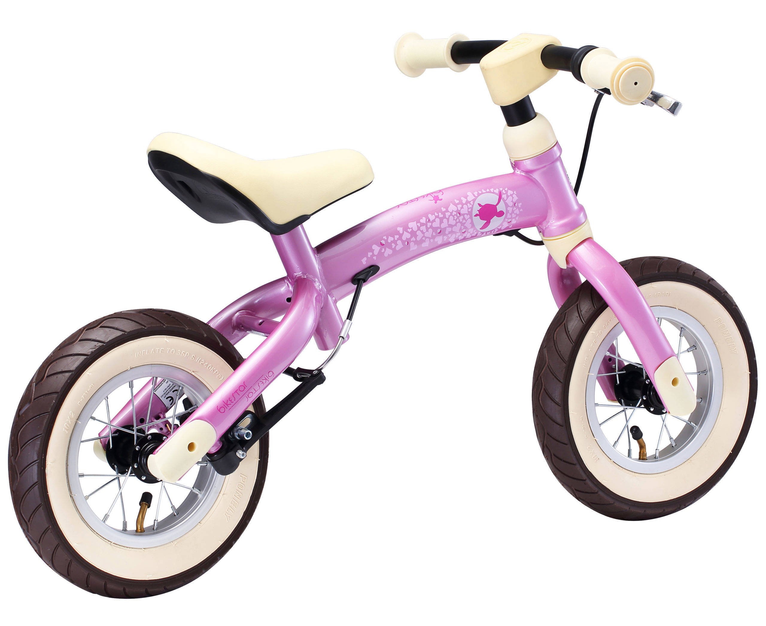 BikeStar Sport, 2 In 1 Meegroei Loopfiets, 10 Inch, Roze | Wehkamp