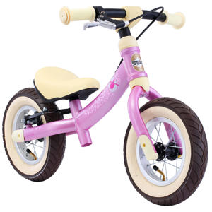 Wehkamp BikeStar Sport, 2 in 1 meegroei loopfiets, 10 inch, roze aanbieding